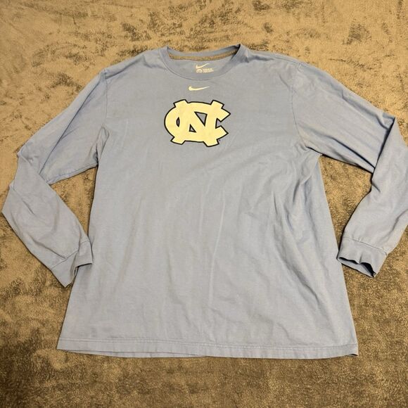 Nike Men's Long Sleeve Shirt University of North Carolina Tarheels Size XXL - Picture 1 of 6